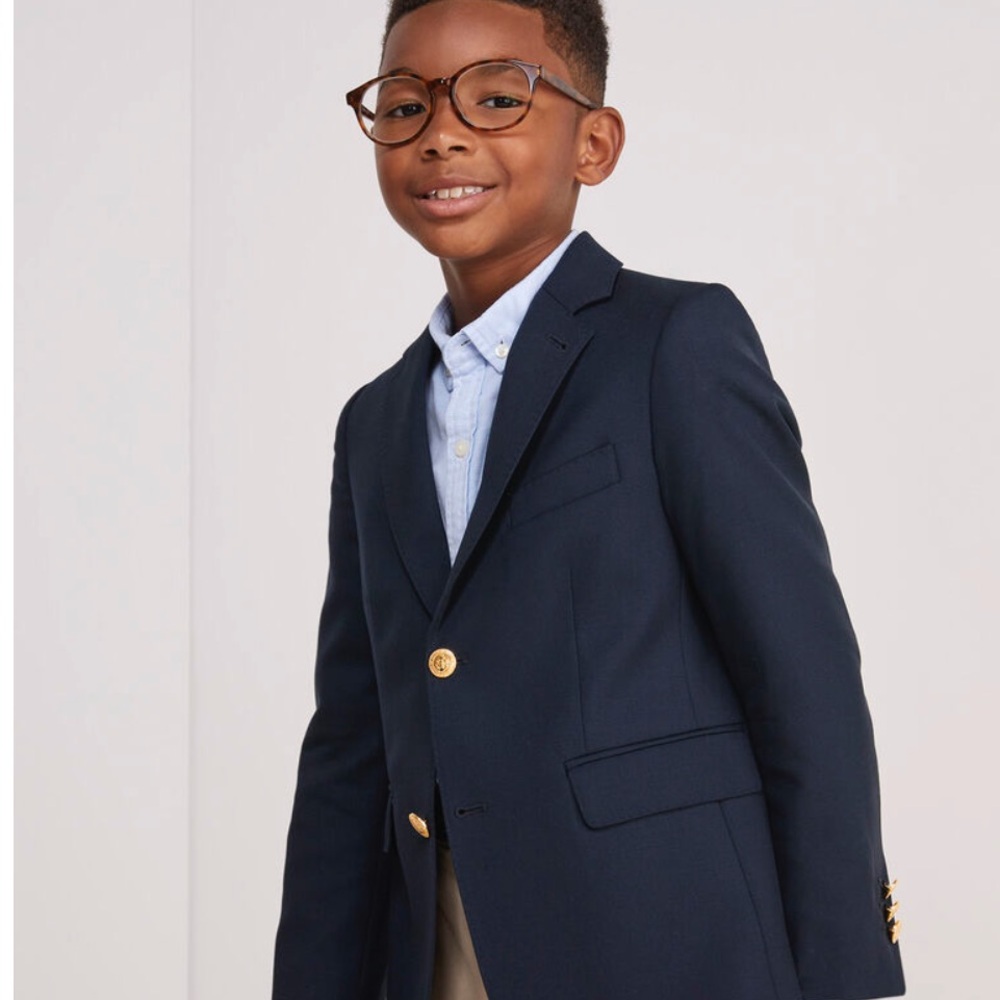 Vineyard Vines Black Blazer with Blue Trim